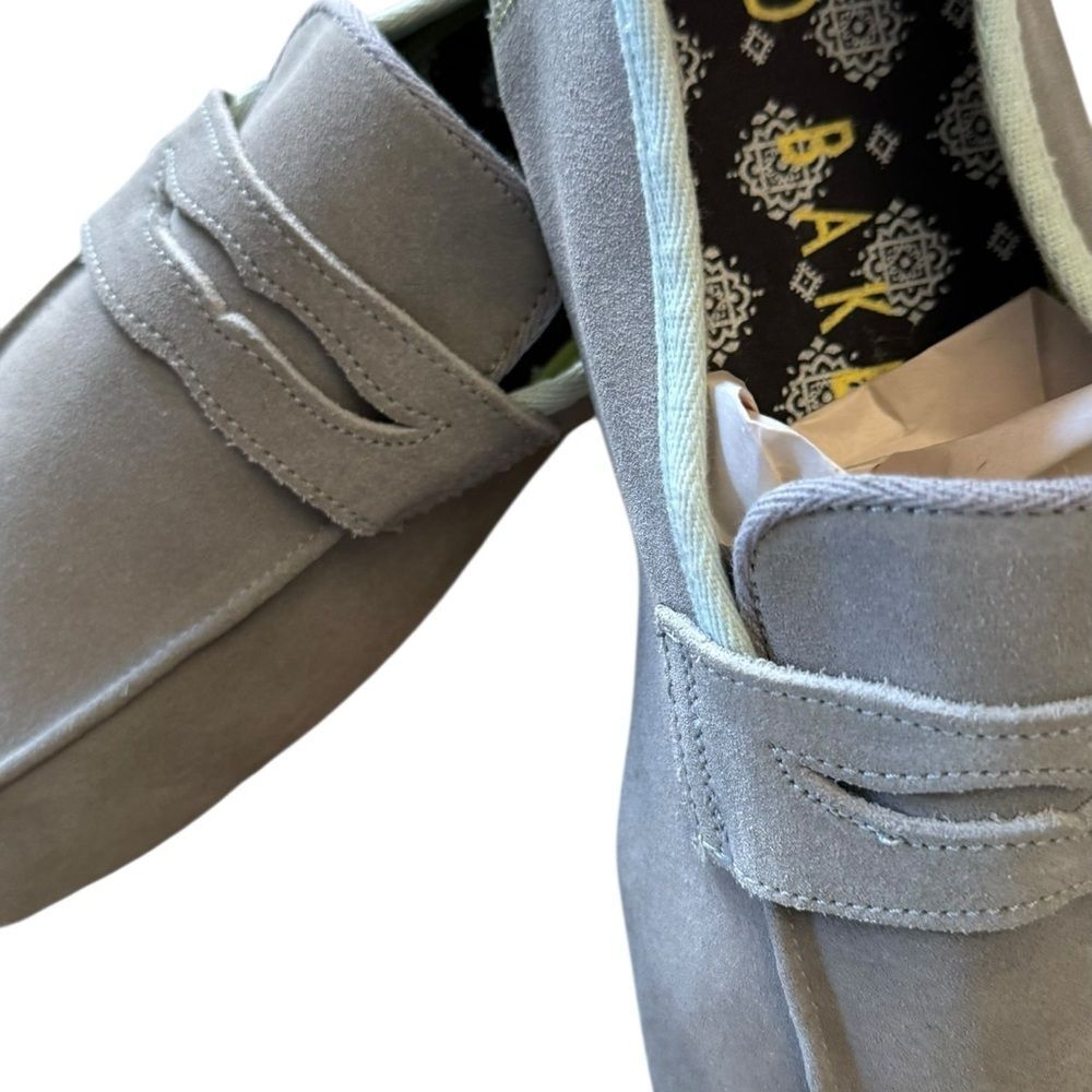 Ted Baker Men's Soft Gray Slip-On Loafers